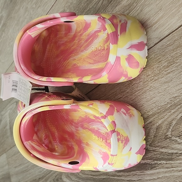 SALE💥NWT💖CROCS Platform Marbled Pink Lemonade Clog - Picture 7 of 8